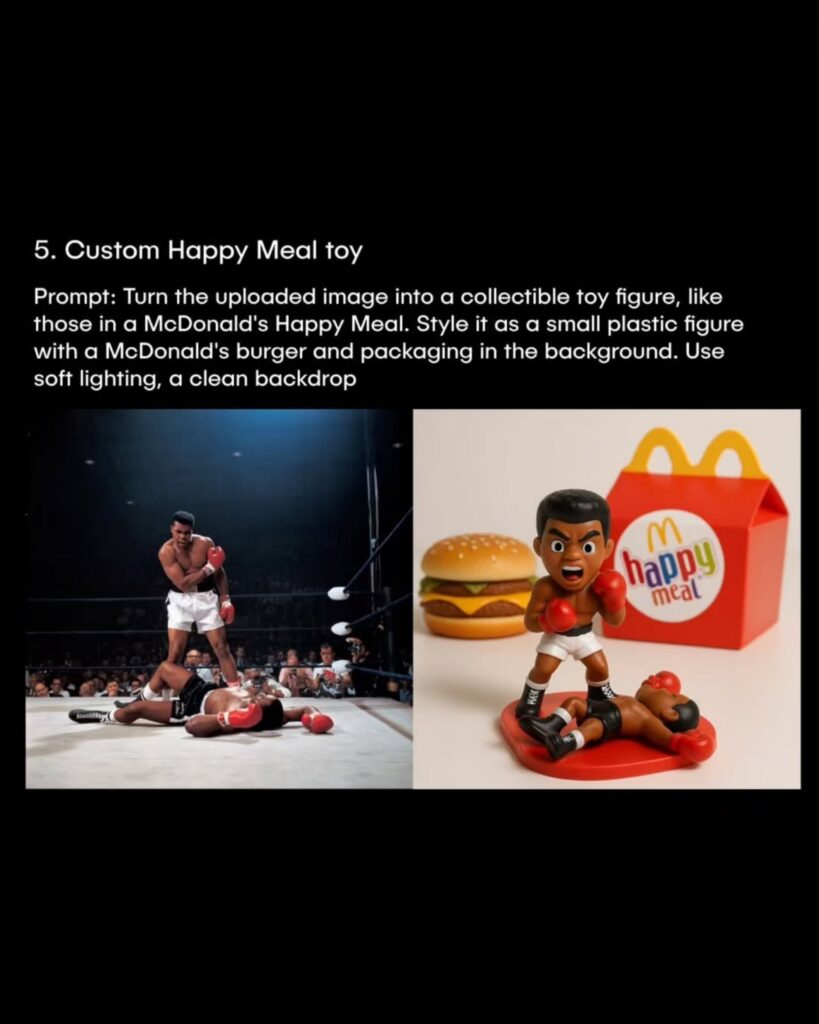 Images using the Custom Happy Meal Toy Prompts