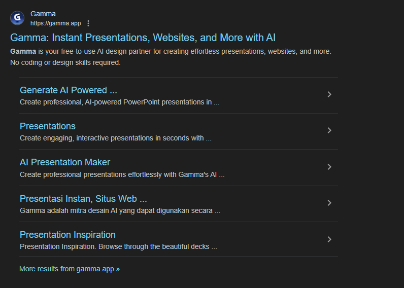 Visiting Gamma.app