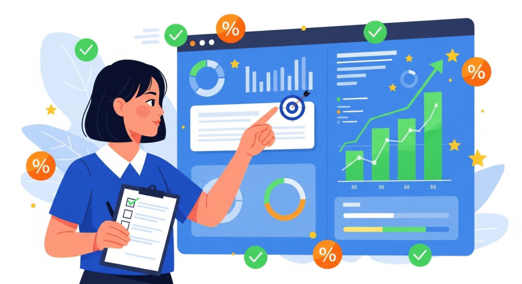 Set marketing success metrics with ChatGPT including leading and lagging indicators