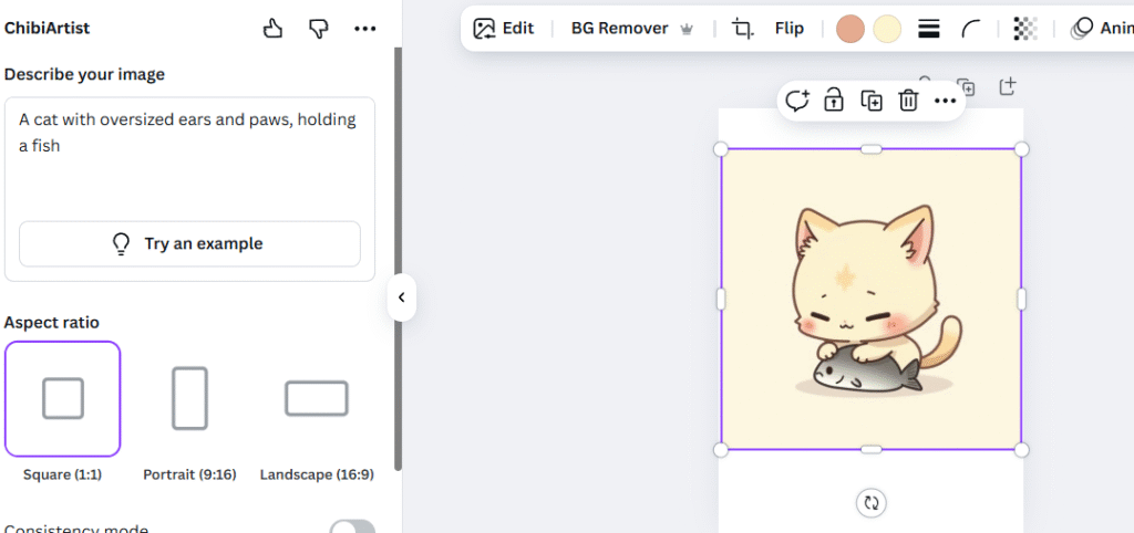 ChibiArtist Canva app for teachers and creative designers