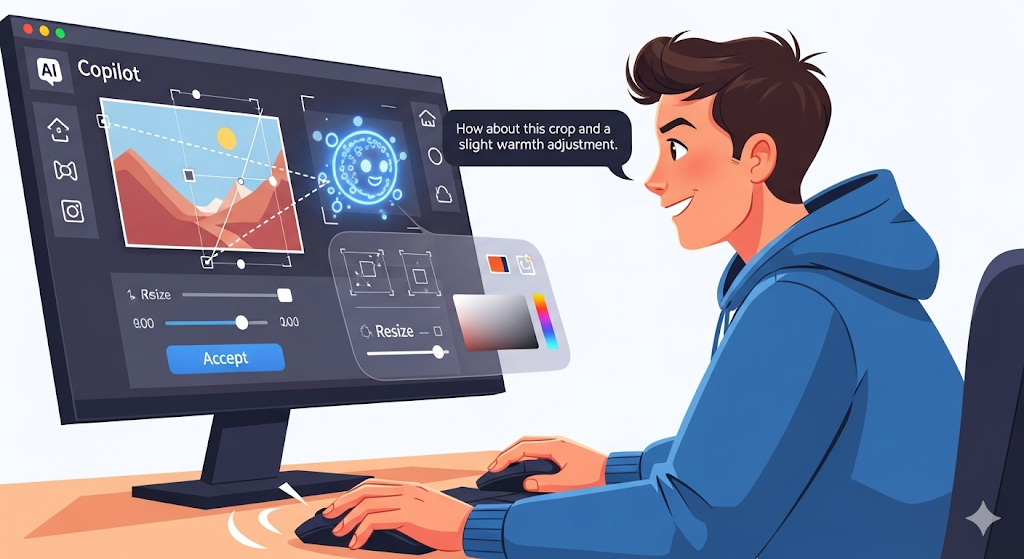 Microsoft Copilot features for inline image editing