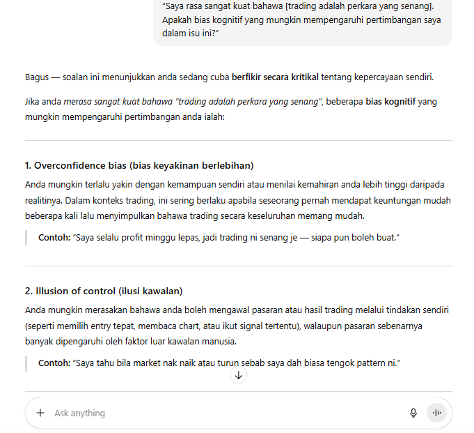 ChatGPT bantu kenali bias pemikiran dan buat keputusan rasional
