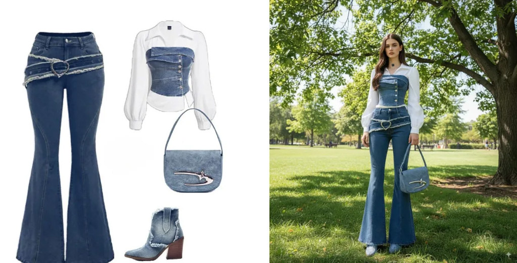 model outfit change using Nano Banana AI image editor