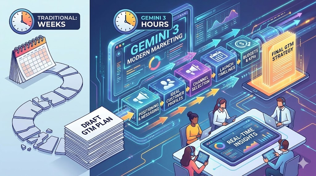 Marketing team brainstorming strategy in a meeting room