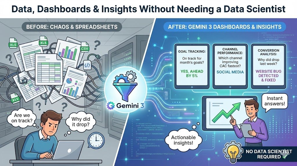 Gemini 3 modern marketing - Data, Dashboards & Insights