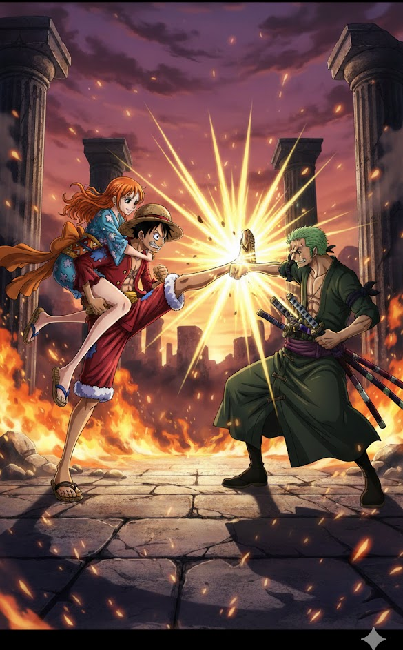 creating anime action scenes using Nano Banana to earn income