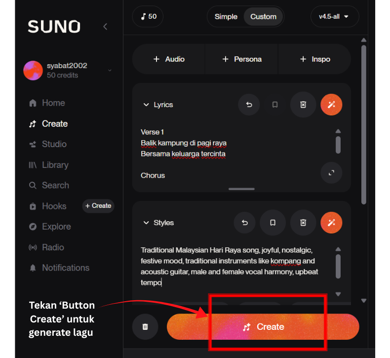  Generate Lagu Raya AI