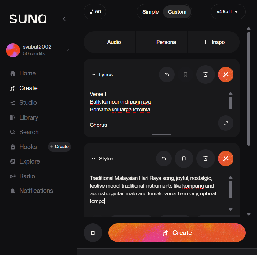  Tulis Prompt Gaya Lagu Raya AI Yang Betul Dalam SUNO