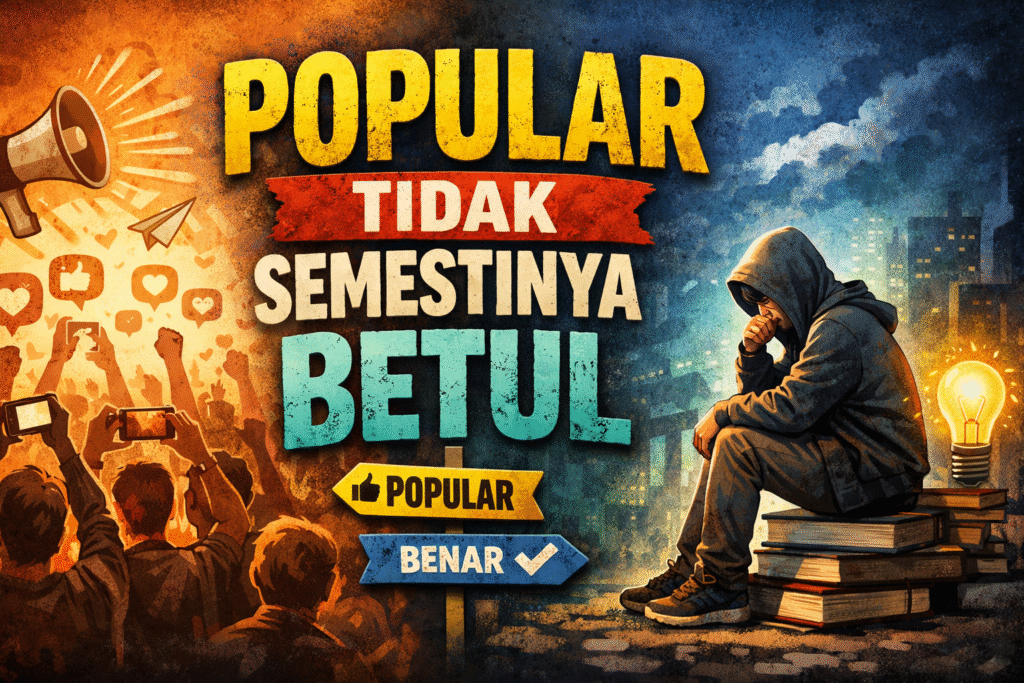illustration Popular Tidak Semestinya Betul