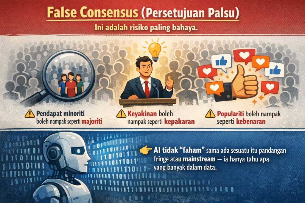 illustration False Consensus (Persetujuan Palsu)