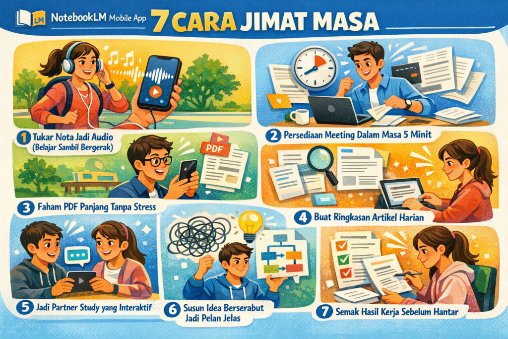 NotebookLM Mobile App: 7 Cara Jimat Masa