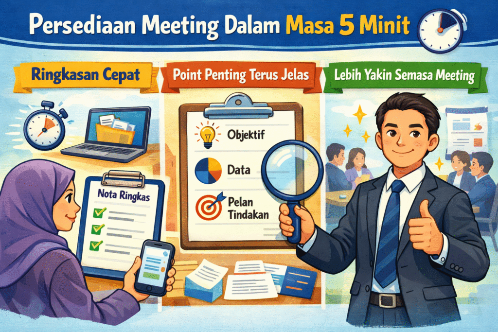 Persediaan Meeting Dalam Masa 5 Minit