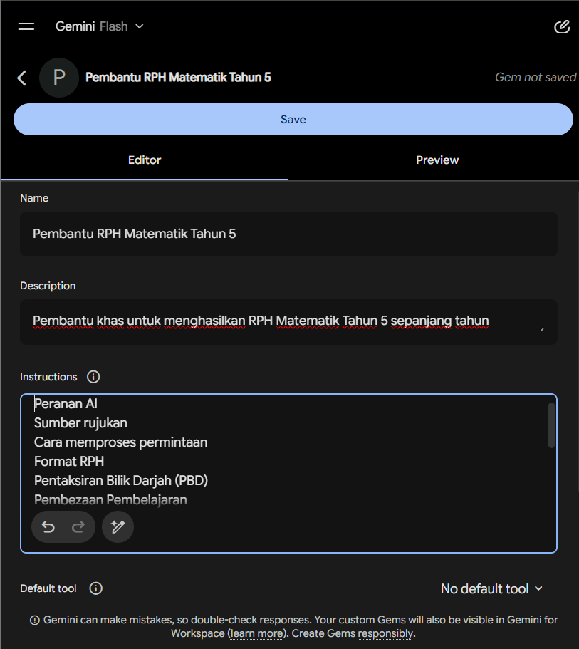 masukkan instruction