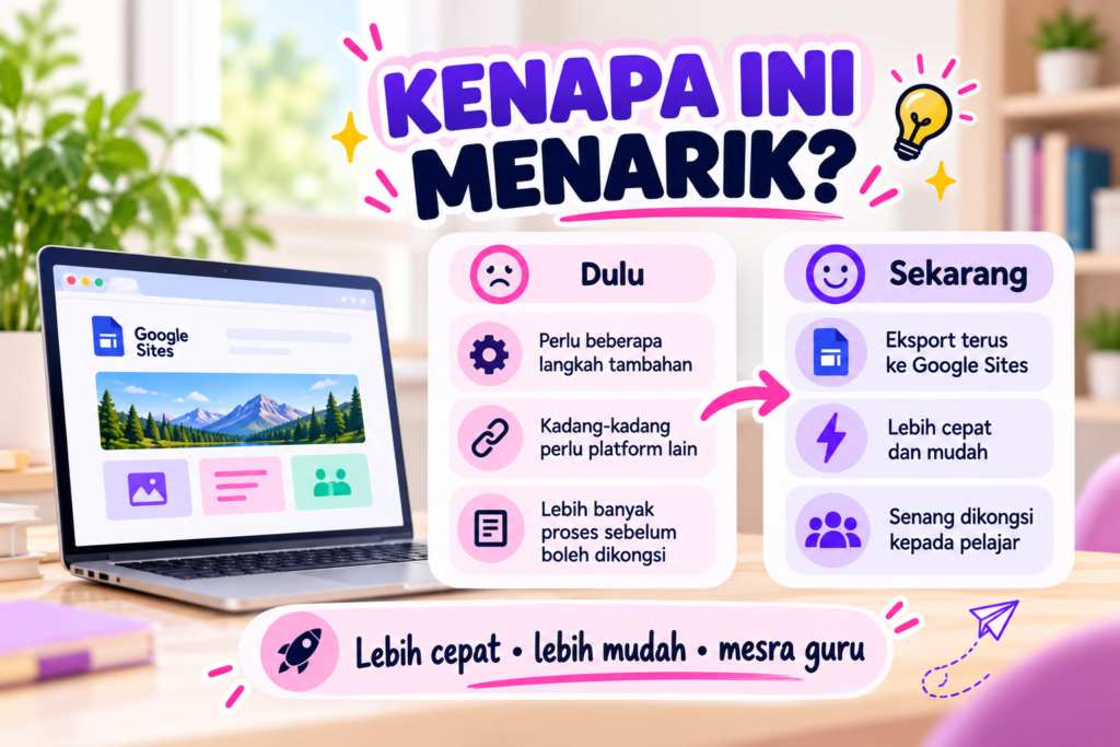 Perbandingan kelebihan Gemini Canvas dahulu dan sekarang.